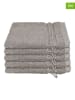 Schiesser 5-delige set: washandjes "Milano" lichtgrijs