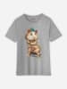 WOOOP Koszulka "Skateboard Hamster" w kolorze szarym
