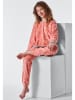 Schiesser Pyjama in Rosa/ Weiß