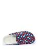 Mandel Clogs in Dunkelblau/ Rot