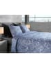 Heckett Lane Flanellen beddengoedset "Bles" blauw