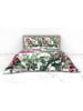 Heckett Lane Twill beddengoedset "Murano" wit/groen/roze