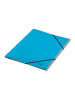 Leitz Teczki (6 szt.) "Recycle" w kolorze niebieskim na gumkę - A4