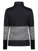 CMP Fleece trui zwart/grijs