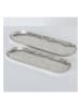 Boltze 2er-Set: Tabletts "Passia" in Silber