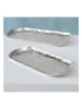 Boltze 2er-Set: Tabletts "Passia" in Silber