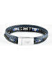 U.S. Polo Assn. Leder-Armband in Dunkelblau