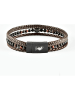 U.S. Polo Assn. Leder-Armband in Dunkelbraun
