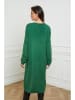 So Cachemire Gebreide jurk "Palerme" groen