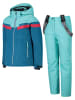 CMP 2-delige ski-/snowboardoutfit turquoise