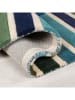 Flair Rugs Woll-Teppich in Blau/ Grün