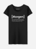 WOOOP Shirt "Morgen Definition" in Schwarz