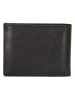 HIDE & STITCHES Leder-Geldbörse in Schwarz - (B)13 x (H)10 x (T)3 cm