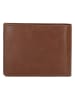 HIDE & STITCHES Leren portemonnee lichtbruin - (B)13 x (H)10 x (D)3 cm
