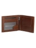 HIDE & STITCHES Leren portemonnee lichtbruin - (B)13 x (H)10 x (D)3 cm