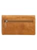 HIDE & STITCHES Leder-Geldbörse in Senf - (B)18 x (H)10 x (T)2 cm
