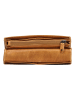 HIDE & STITCHES Leder-Geldbörse in Senf - (B)18 x (H)10 x (T)2 cm