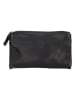 HIDE & STITCHES Leren portemonnee zwart - (B)16,5 x (H)9 x (D)2 cm