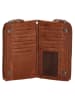 HIDE & STITCHES Leren portemonnee cognackleurig - (B)16 x (H)9 x (D)2 cm