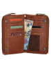 HIDE & STITCHES Leren portemonnee cognackleurig - (B)16 x (H)9 x (D)2 cm