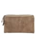 HIDE & STITCHES Leren portemonnee "Paint Rock" beige - (B)16 x (H)9 x (D)2 cm