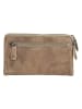 HIDE & STITCHES Leder-Geldbörse "Paint Rock" in Beige - (B)16 x (H)9 x (T)2 cm