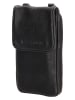 HIDE & STITCHES Skórzana torebka w kolorze czarnym na telefon - 11 x 20 x 2 cm
