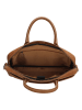 HIDE & STITCHES Leder-Businesstasche in Cognac - (B)39 x (H)31 x (T)7 cm