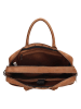 HIDE & STITCHES Leder-Businesstasche in Cognac - (B)40 x (H)33 x (T)9 cm