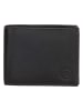 HIDE & STITCHES Leder-Geldbörse in Schwarz  - (B)11,5 x (H)9 x (T)2 cm