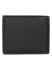 HIDE & STITCHES Leren portemonnee zwart - (B)11,5 x (H)9 x (D)2 cm