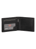 HIDE & STITCHES Leder-Geldbörse in Schwarz  - (B)11,5 x (H)9 x (T)2 cm