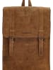 HIDE & STITCHES Skórzany plecak w kolorze jasnobrązowym - 29 x 40 x 8,5 cm