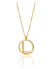 Diamant Exquis Gold-Halskette mit Anhänger - (L)42 cm