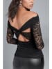 Milan Kiss Bluse in Schwarz