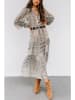 Milan Kiss Kleid in Grey/printed