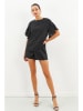 Milan Kiss Blouse zwart/wit/meerkleurig