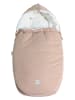 Kaiser Naturfellprodukte Babyschalen-Fußsack "Jersey Hood" in Beige - (L)80 x (B)40 cm