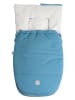 Kaiser Naturfellprodukte Babyschalen-Fußsack "Jersey Hood" in Blau - (L)80 x (B)40 cm