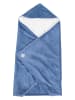 Kaiser Naturfellprodukte Wikkeldeken "Winter Wrap" blauw - (L)85 x (B)85 cm