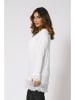 Plus Size Company Longsleeve "Floreal" in Weiß