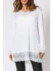 Plus Size Company Koszulka "Floreal" w kolorze białym