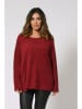 Plus Size Company Sweter "Gural" w kolorze bordowym