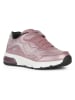 Geox Sneakersy "Spaceclub" w kolorze srebrno-różowym