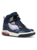 Geox Sneakers "Inek" in Dunkelblau/ Pink