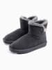 NICEBAY Leder-Winterboots "Beauty" in Anthrazit