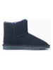 NICEBAY Leren winterboots "Beila" donkerblauw