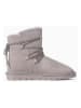NICEBAY Leren winterboots "Leala" lichtgrijs