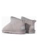 NICEBAY Leren enkelboots "Minaki" lichtgrijs