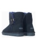 NICEBAY Leren winterboots "Paula" donkerblauw